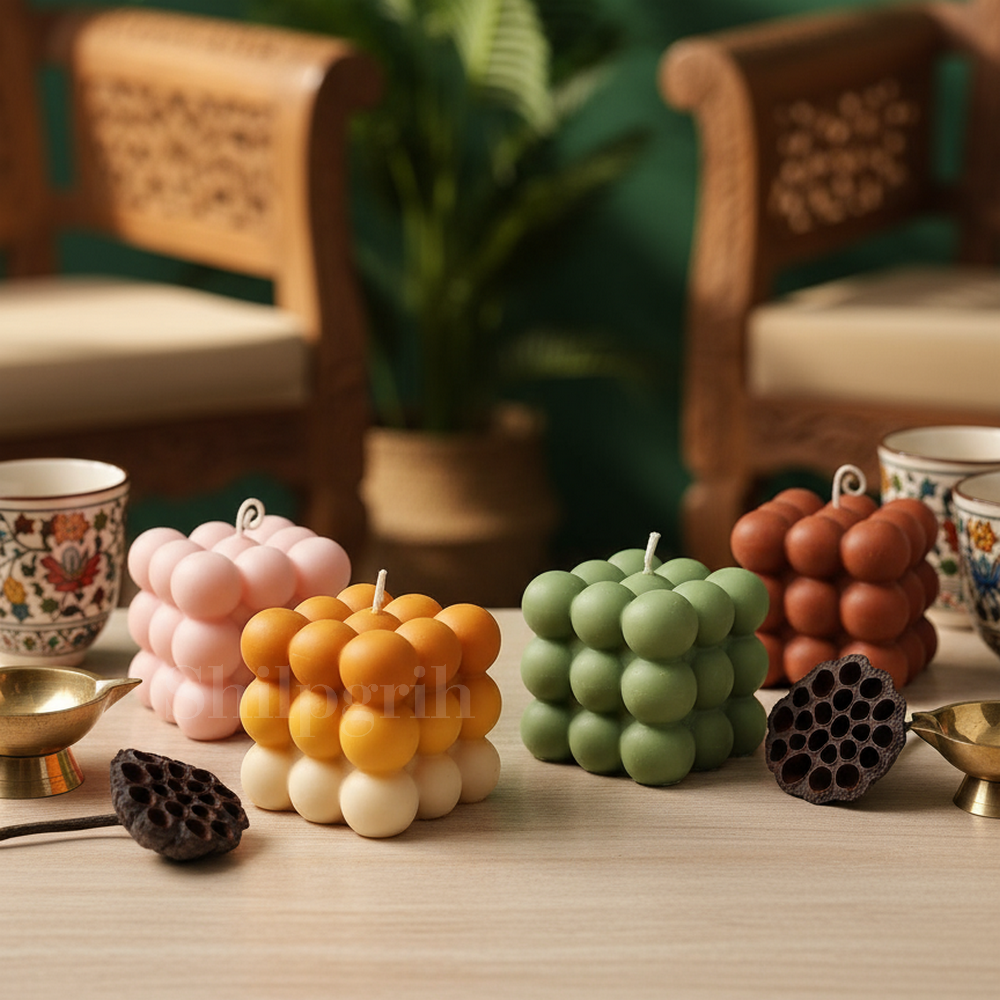 Bubble 3x3 Candle